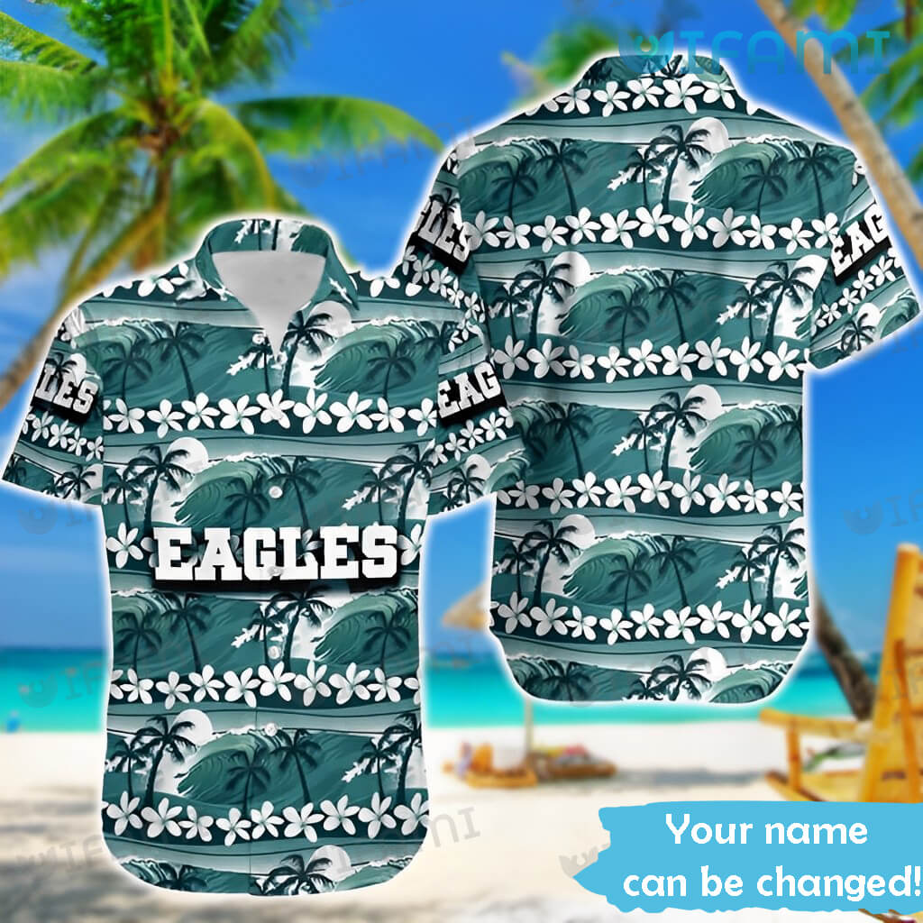 Philadelphia Eagles NFL Custom Name Hawaiian Shirt Hot Design For Fans