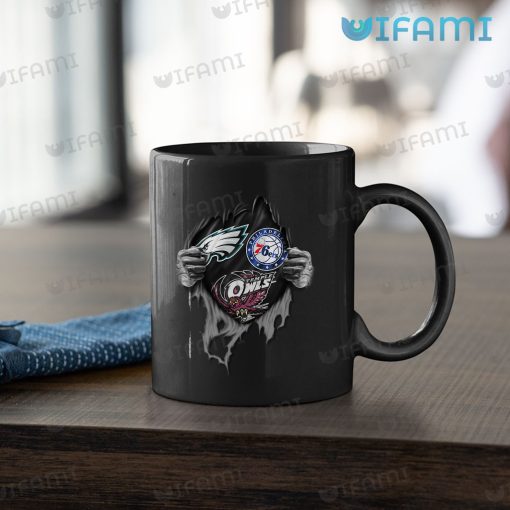 Eagles Mug Hand Ripping 76ers The Owls Philadelphia Eagles Gift