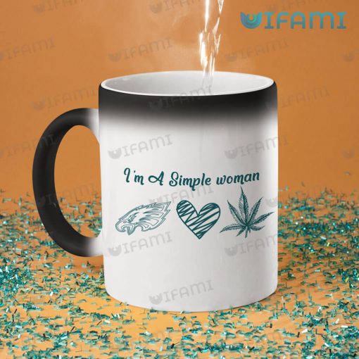 Eagles Mug I’m A Simple Woman Love Weed Philadelphia Eagles Gift