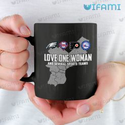Eagles Mug Love One Woman Phillies 76ers Flyers Philadelphia Eagles Gift