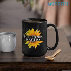 Eagles Mug Love Sunflower Leopard Pattern Philadelphia Eagles Mug 15oz