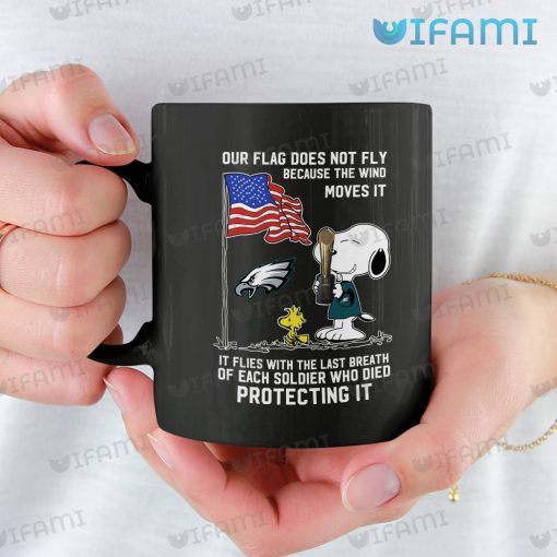 Eagles Mug Snoopy Woodstock USA Flag Philadelphia Eagles Gift