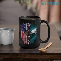 Eagles Mug USA Flag Stitches Logo Philadelphia Eagles Mug 15oz