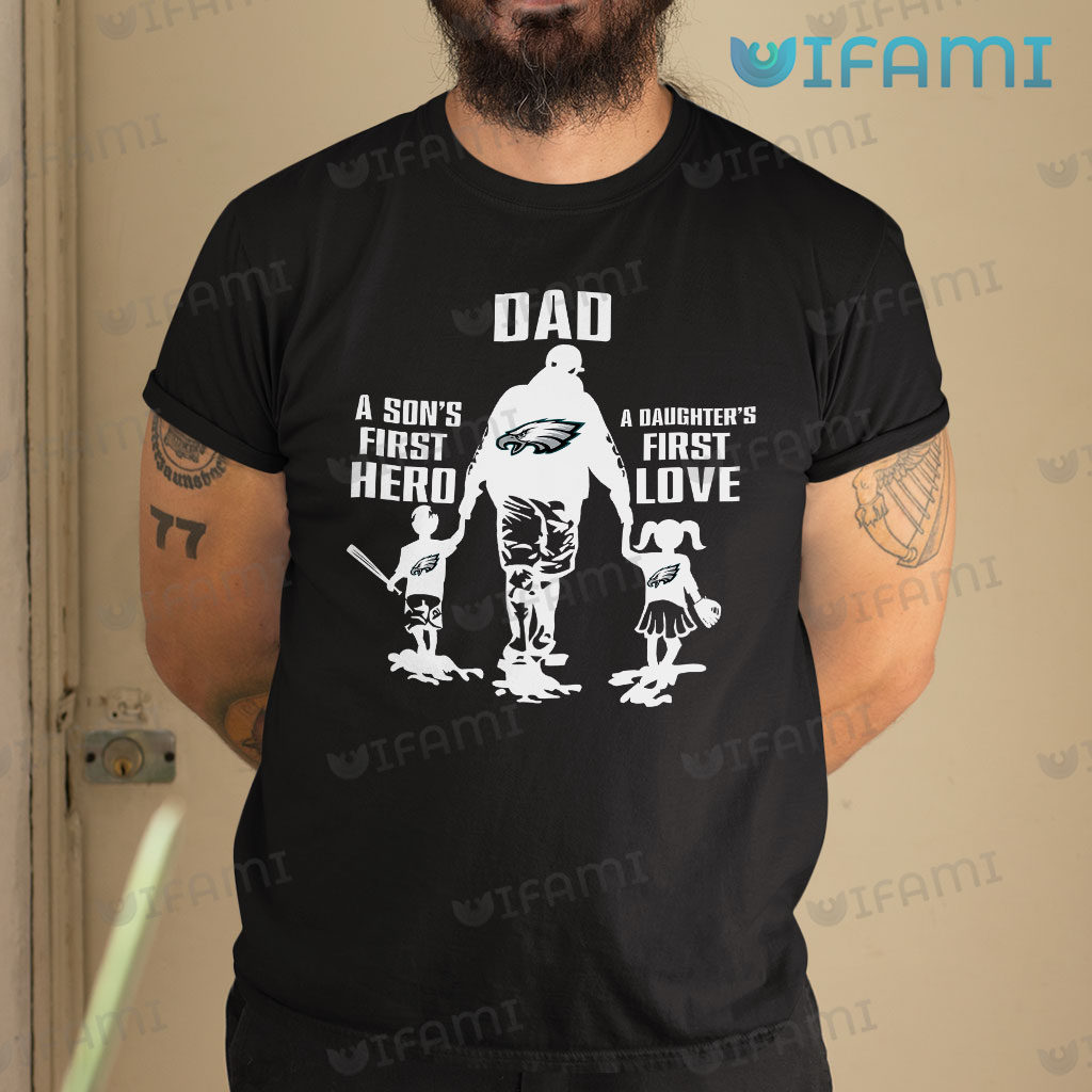 Philadelphia Eagles My Daddy Is My Super Hero shirt, hoodie, longsleeve,  sweatshirt, v-neck tee