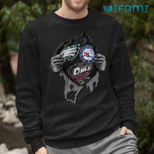 Eagles Shirt Hand Ripping 76ers The Owls Philadelphia Eagles Gift