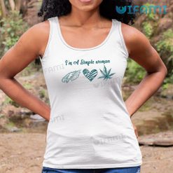 Eagles Shirt Im A Simple Woman Love Weed Philadelphia Eagles Tank Top