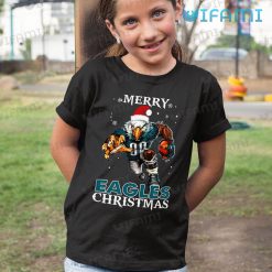 Eagles Shirt Mascot Merry Christmas Philadelphia Eagles Kid Shirt