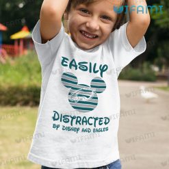 Eagles Shirt Mickey Easily Distracted By Disney Philadelphia Eagles Kid Shirt