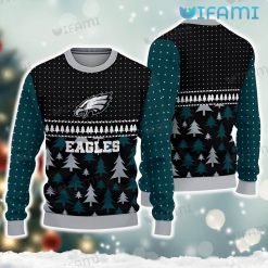 Eagles Ugly Sweater Christmas Tree Dot Pattern Philadelphia Eagles Gift