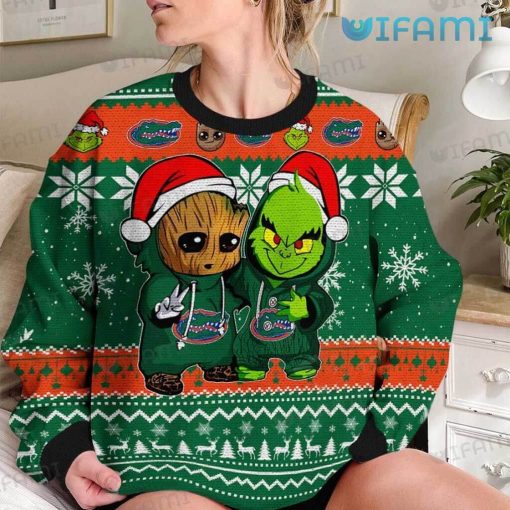 Florida Gators Christmas Sweater Baby Groot Grinch Gators Gift