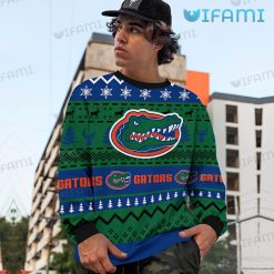 Florida Gators Christmas Sweater Big Logo Gators Present Front
