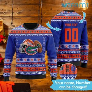 Florida Gators Christmas Sweater Football Helmet Custom Gators Gift