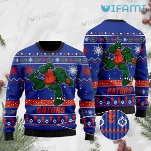 Florida Gators Christmas Sweater Mascot Logo Pattern Gators Gift