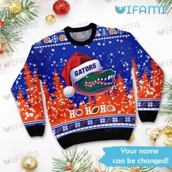 Florida Gators Christmas Sweater Santa Hat Ho Ho Ho Custom Gators Present