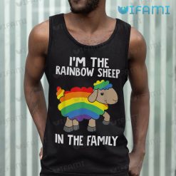 Funny LGBT Shirt Im The Rainbow Sheep In The Family LGBT Tank Top