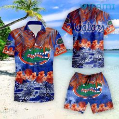 Gators Hawaiian Shirt Beach Hibiscus Tropical Leaves Florida Gators Gift