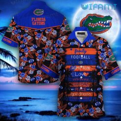Gators Hawaiian Shirt Football Love Peace Hibiscus Pattern Florida Gators Gift