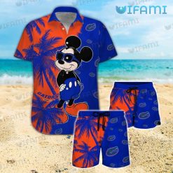 Gators Hawaiian Shirt Mickey Mouse Coconut Tree Florida Gators Gift