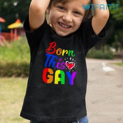 Gay Shirt Born This Gay Heart Gay Kid Shirt