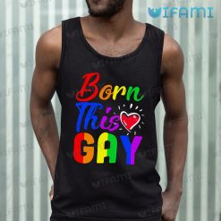 Gay Shirt Born This Gay Heart Gay Tank Top