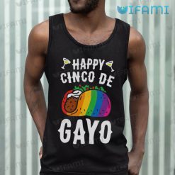 Gay Shirt Taco Happy Cinco De Gayo Gay Tank Top