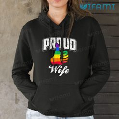 Gay Shirt Thumbs Up Proud Wife Gay Hoodie