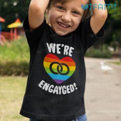 Gay Shirt Were Engayed Heart Gay Kid Shirt