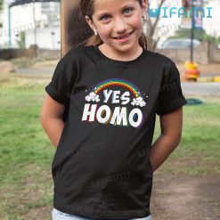 Gay Shirt Yes Homo Rainbow Gay Kid Shirt