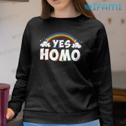 Gay Shirt Yes Homo Rainbow Gay Sweashirt