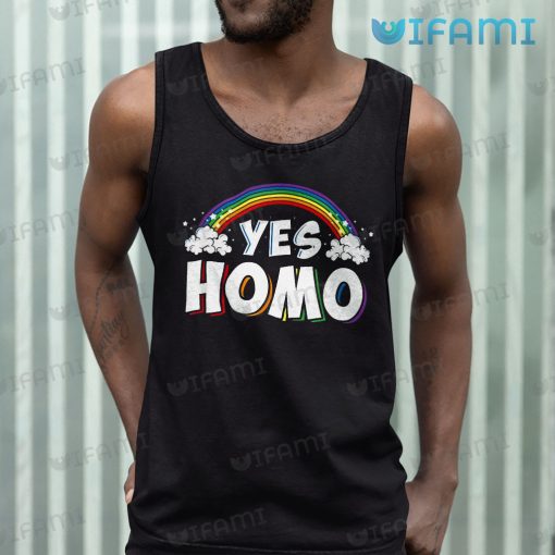 Gay Shirt Yes Homo Rainbow Gay Gift