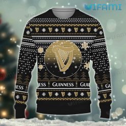 Guinness Christmas Sweater Heart Pattern Guinness Beer Gift