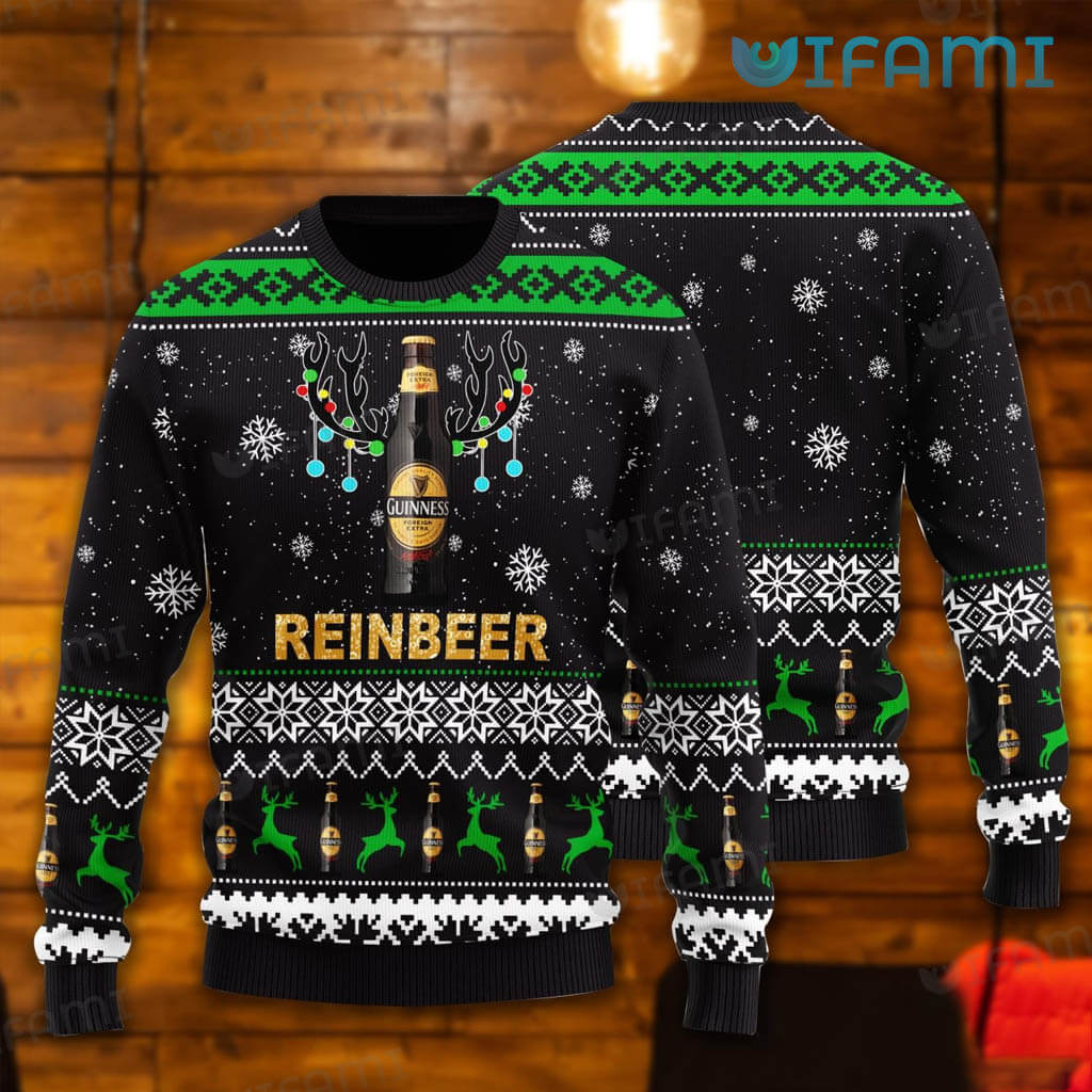 Great Guinness Christmas  Reinbeer Sweater Guinness Beer Gift