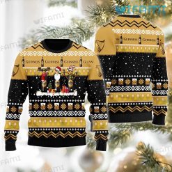 Guinness Christmas Sweater Santa Claus Snowman Reindeer Guinness Beer Gift