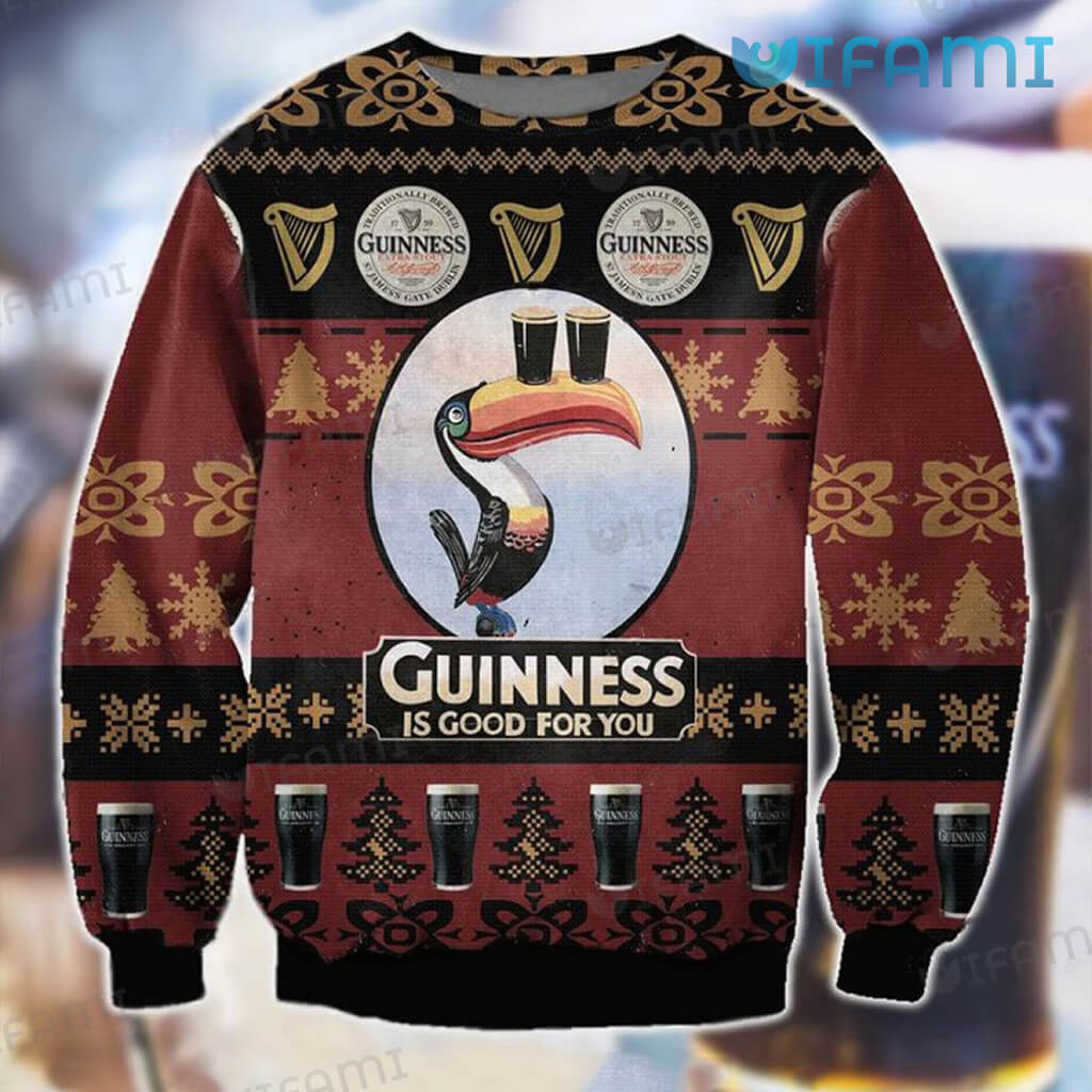 Funny Guinness Christmas Toucan Good For You Sweater Guinness Beer Gift