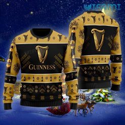 Guinness Ugly Christmas Sweater Big Logo Guinness Beer Gift