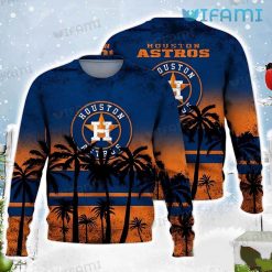 Houston Astros Sweater Coconut Tree Pattern Astros Gift
