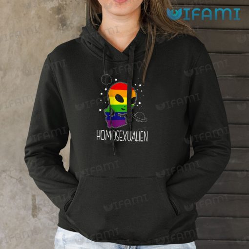 LGBT Shirt Alien Victory Sign Homosexualien LGBT Gift