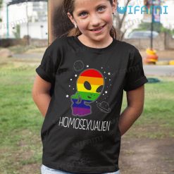 LGBT Shirt Alien Victory Sign Homosexualien LGBT Kid Shirt