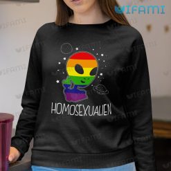 LGBT Shirt Alien Victory Sign Homosexualien LGBT Sweashirt
