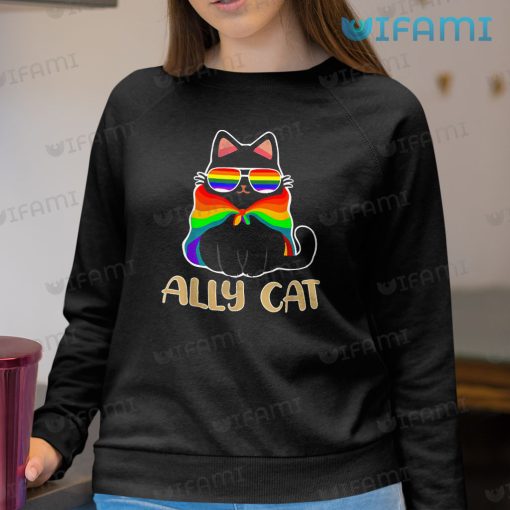 LGBT Shirt Ally Cat Cloak Sunglasses LGBT Gift