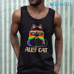 LGBT Shirt Ally Cat Cloak Sunglasses LGBT Tank Top