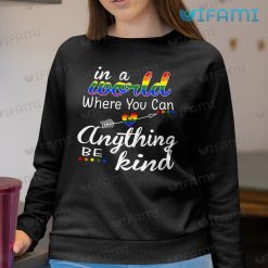 LGBT Shirt Be Kind In A World Where You Can Be Anything LGBT Sweashirt