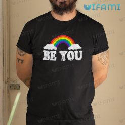 LGBT Shirt Be You Rainbow Grunge Pattern LGBT Gift