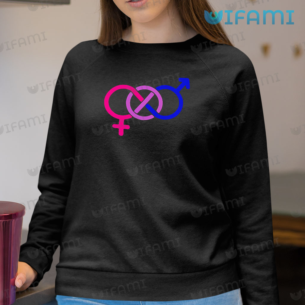 LGBT Shirt Bisexual Couple Symbol LGBT Gift