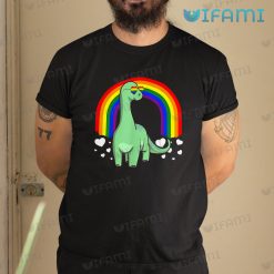 LGBT Shirt Brachiosaurus Dinosaur Heart Rainbow LGBT Gift