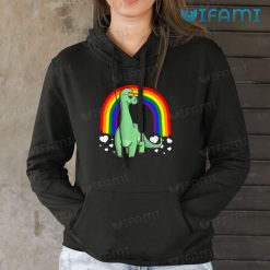 LGBT Shirt Brachiosaurus Dinosaur Heart Rainbow LGBT Gift