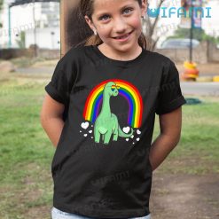 LGBT Shirt Brachiosaurus Dinosaur Heart Rainbow LGBT Kid Shirt