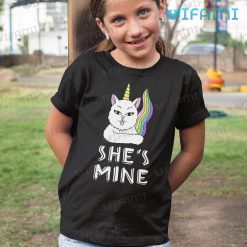 LGBT Shirt Cat Unicorn Shes Mine LGBT Kid Shirt