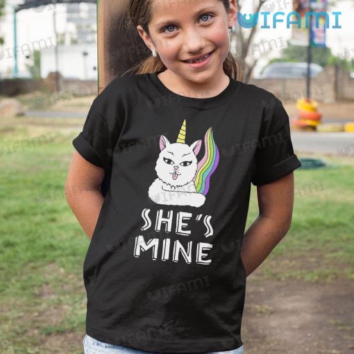 LGBT Shirt Cat Unicorn She’s Mine LGBT Gift