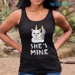 LGBT Shirt Cat Unicorn Shes Mine LGBT Tank Top